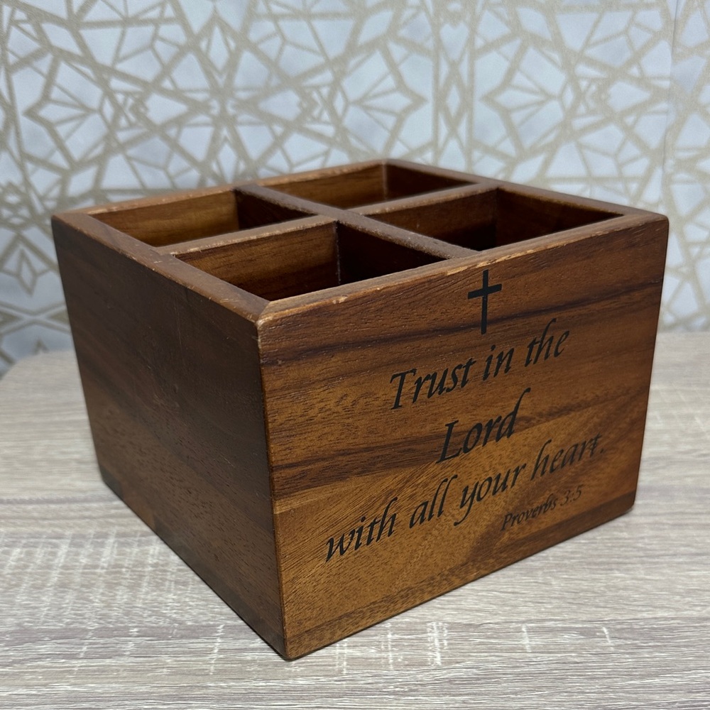 Entry Wooden Stationery Holder